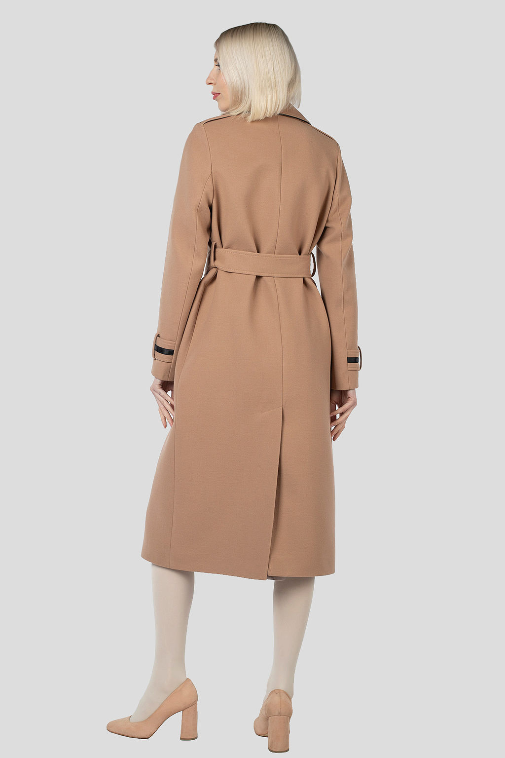 01-11710 Пальто женское демисезонное (пояс) - El podio фото 4