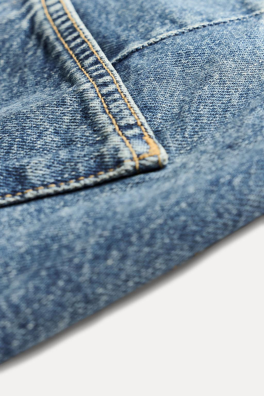 ZW COLLECTION CROPPED FLARE HIGH-WAIST JEANS - Zara фото 5