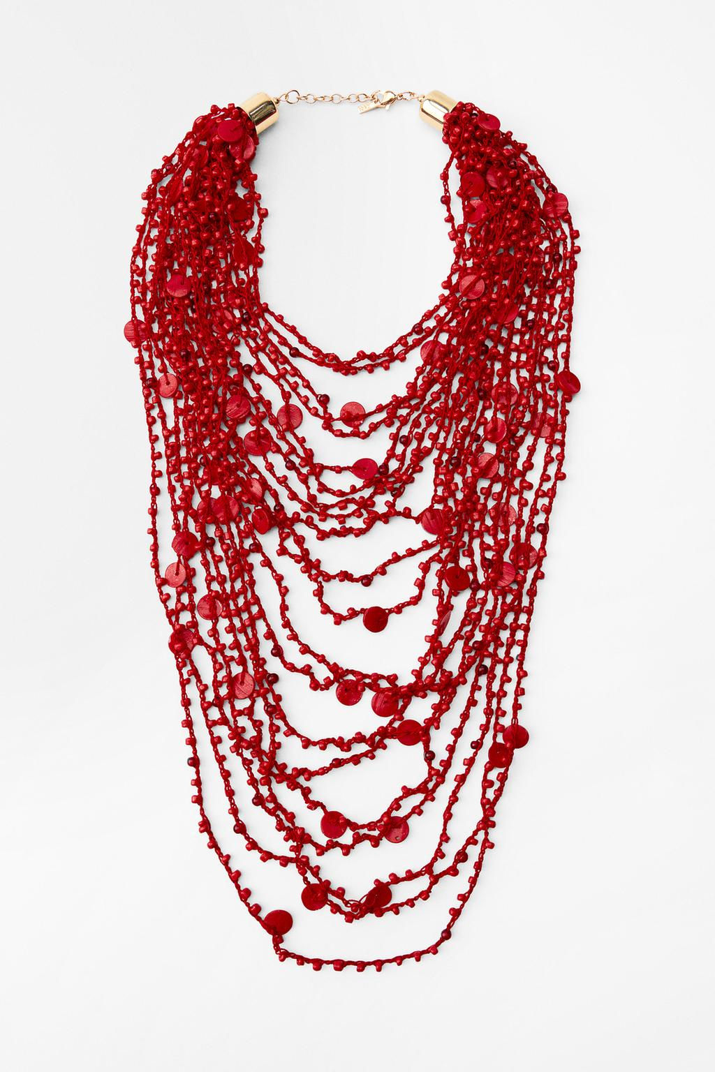 BEADED SEASHELL NECKLACE - Zara фото 4