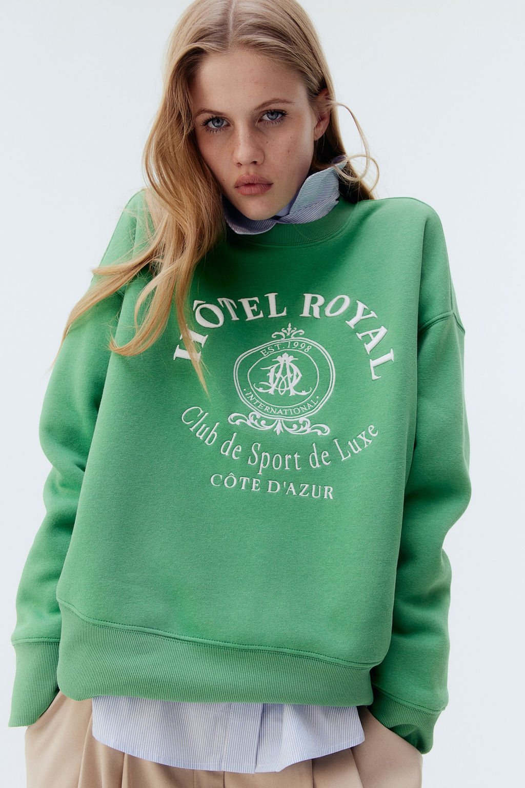 Sudadera oversize con motivo estampado - H&m фото 2