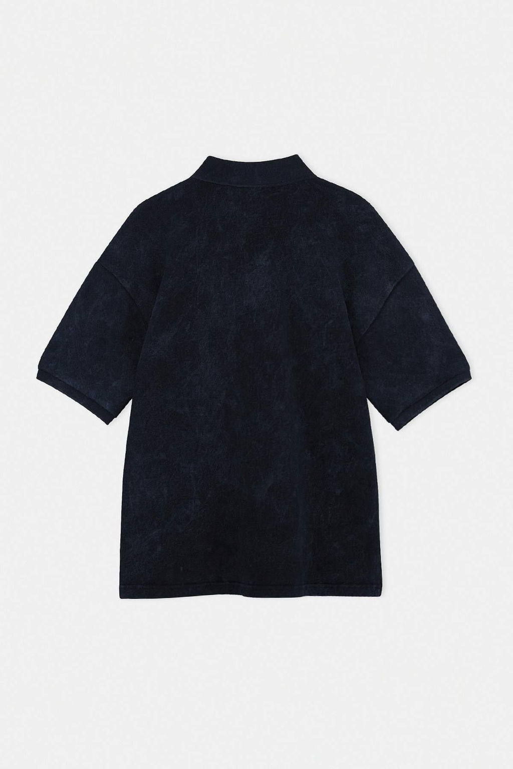 Antrasit Oversize/Genis Kesim Soluk Efekt %100 Pamuk Polo Yaka T-shirt TMNSS26TS00044 - Trendyolmilla фото 3