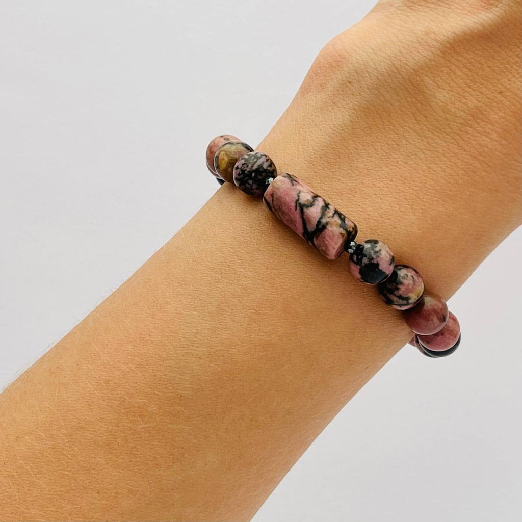 Браслет из Родонита 16,5 см