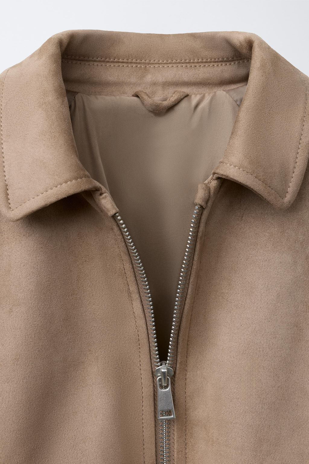 FAUX SUEDE BALLOON JACKET - Zara фото 7
