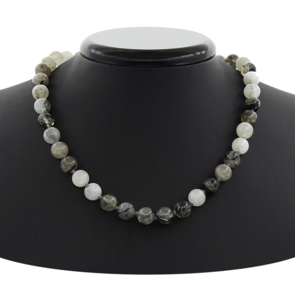 Волосатик, круглые 10мм, бусы 45..49см