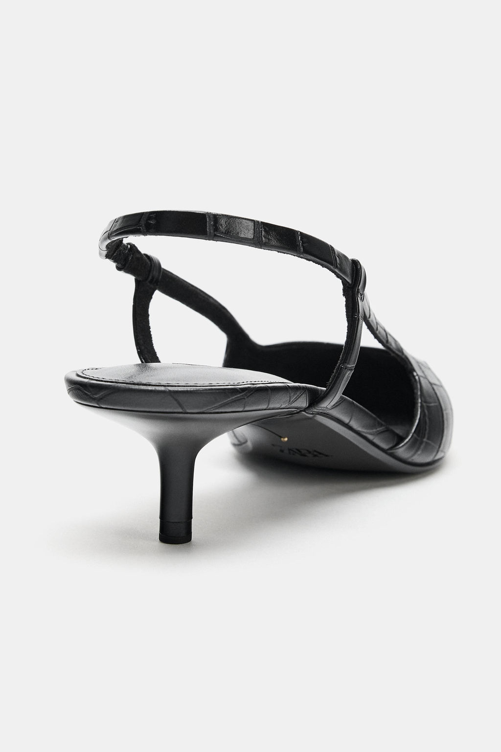 EMBOSSED SLINGBACK SHOES - Zara фото 7