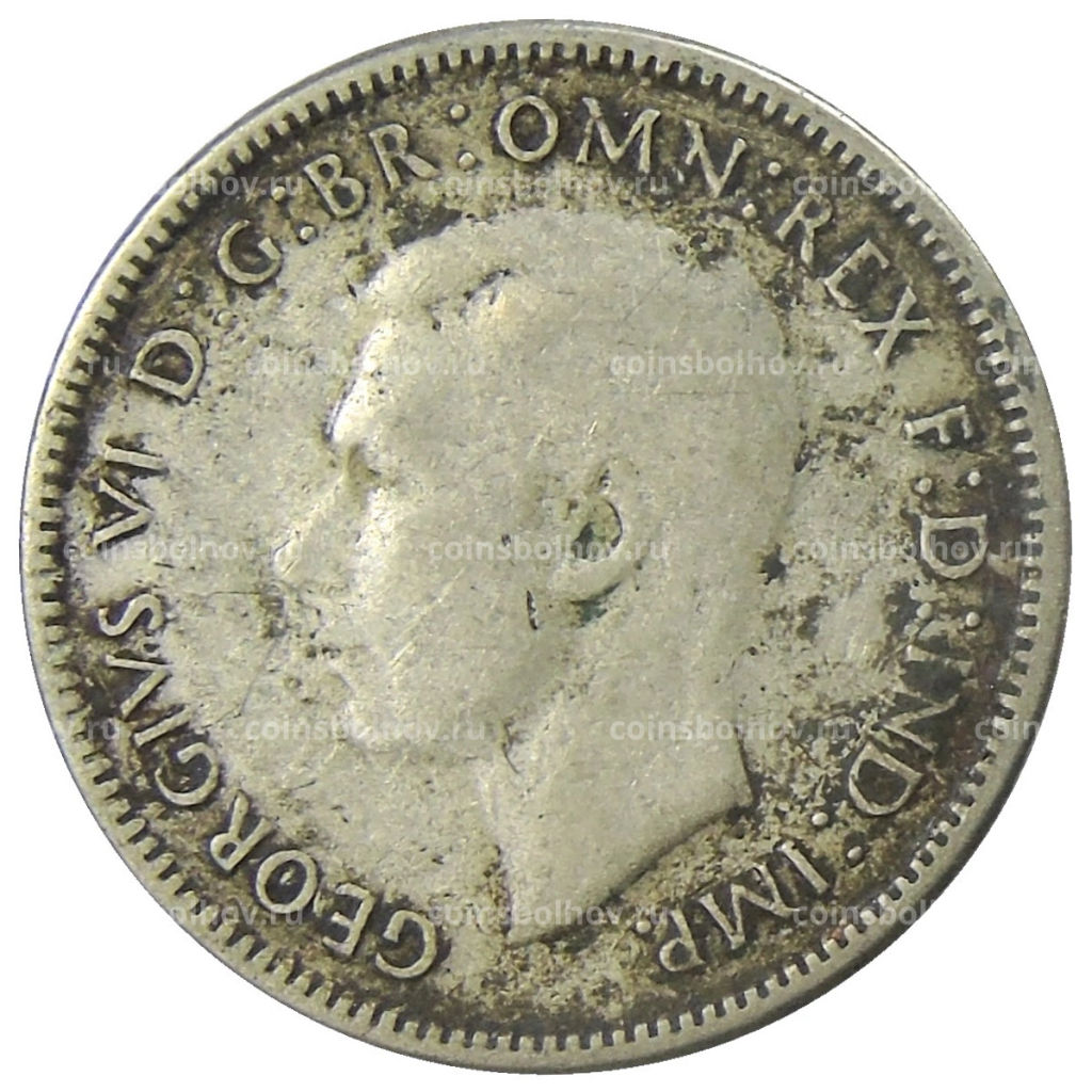 Монета 1 шиллинг 1946 года Австралия