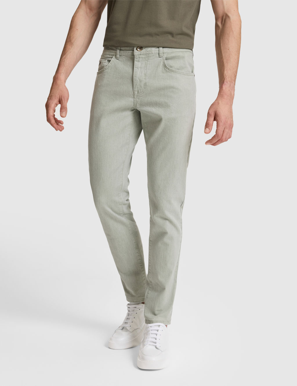 Haki Slim Fit Jean Pantolon