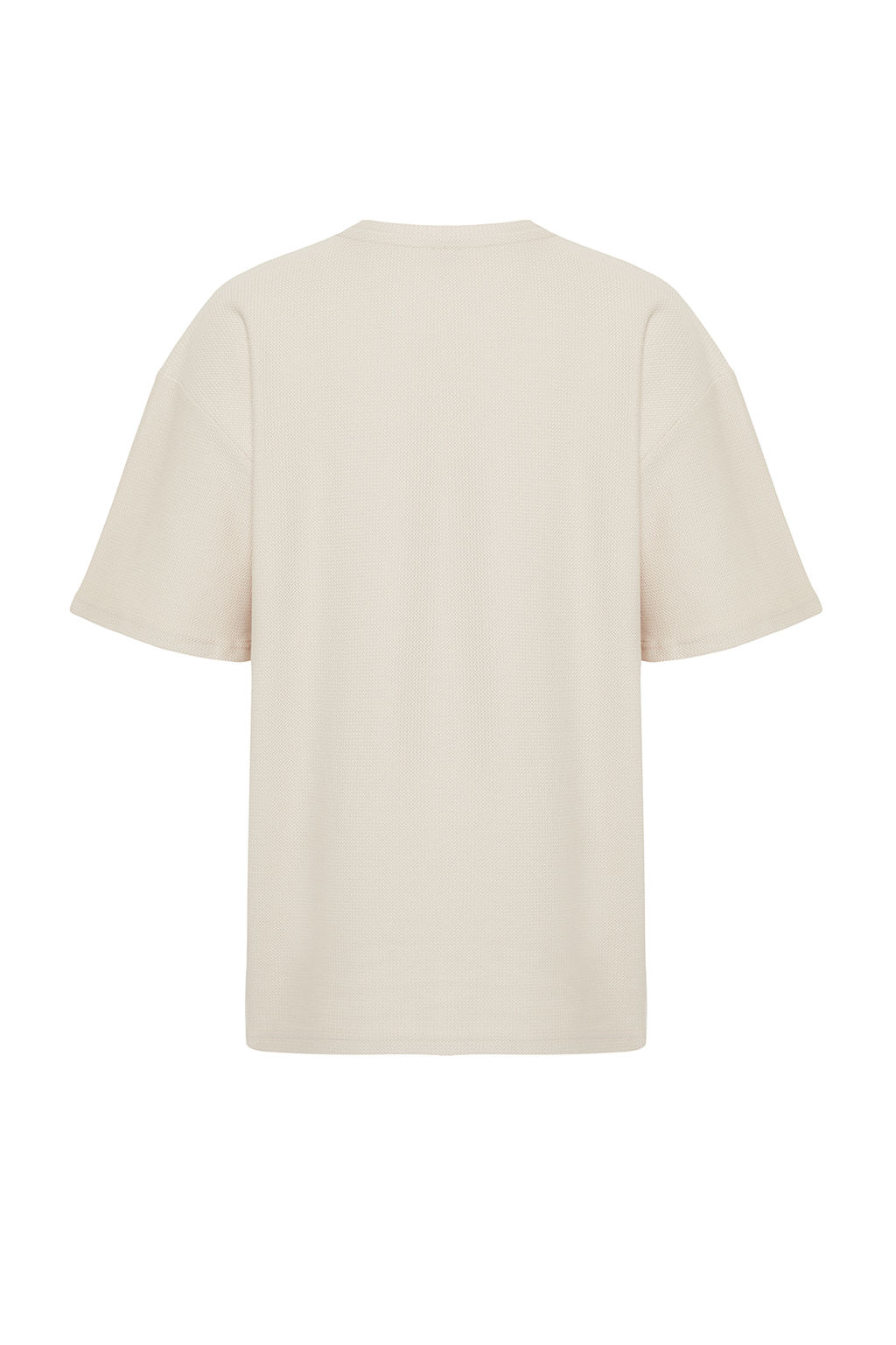 Tas Oversize %100 Pamuklu Dokulu T-Shirt TMNSS24TS00156