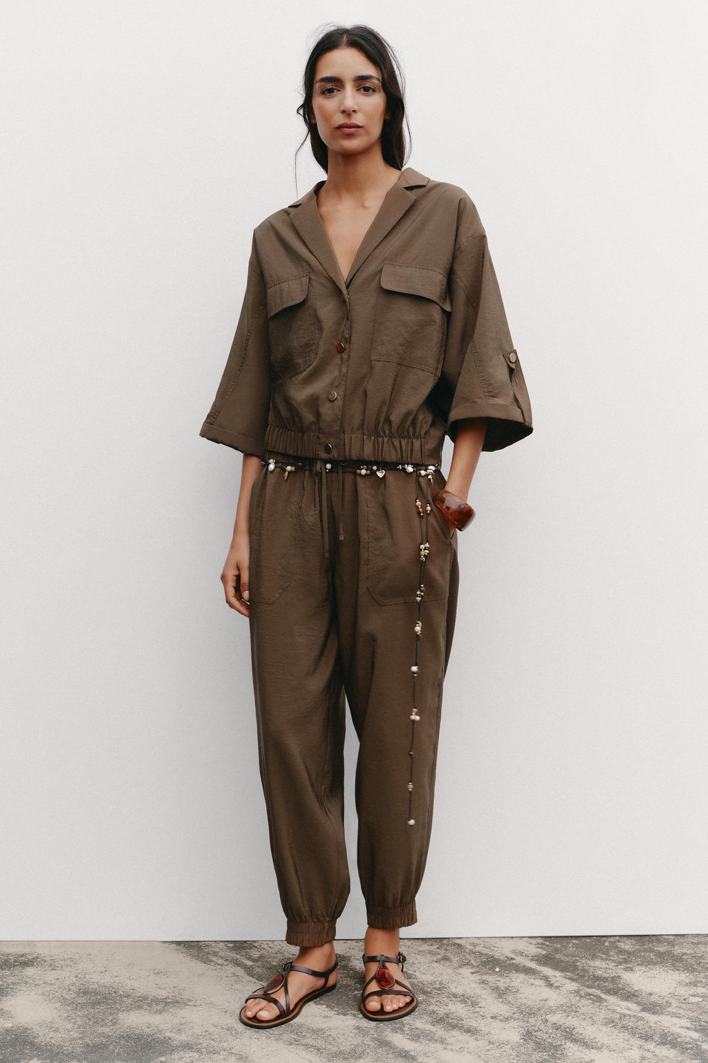 SHORT SLEEVE SAFARI SHIRT - Zara фото 8