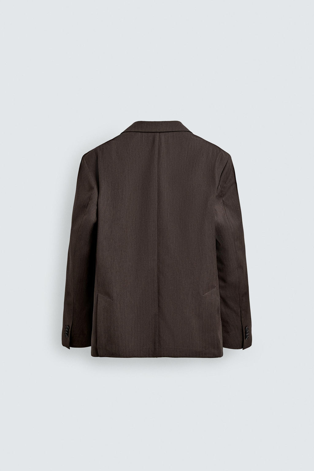 BLAZER CRUZADA TRAJE ESPIGA / Marr?n - Zara фото 8