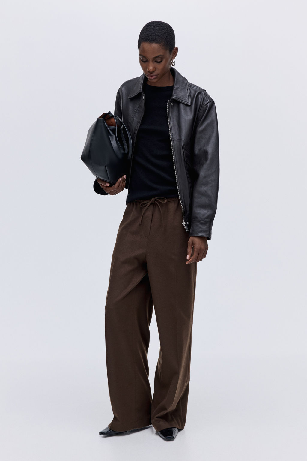 Pantal?n con cord?n de ajuste - H&m фото 5