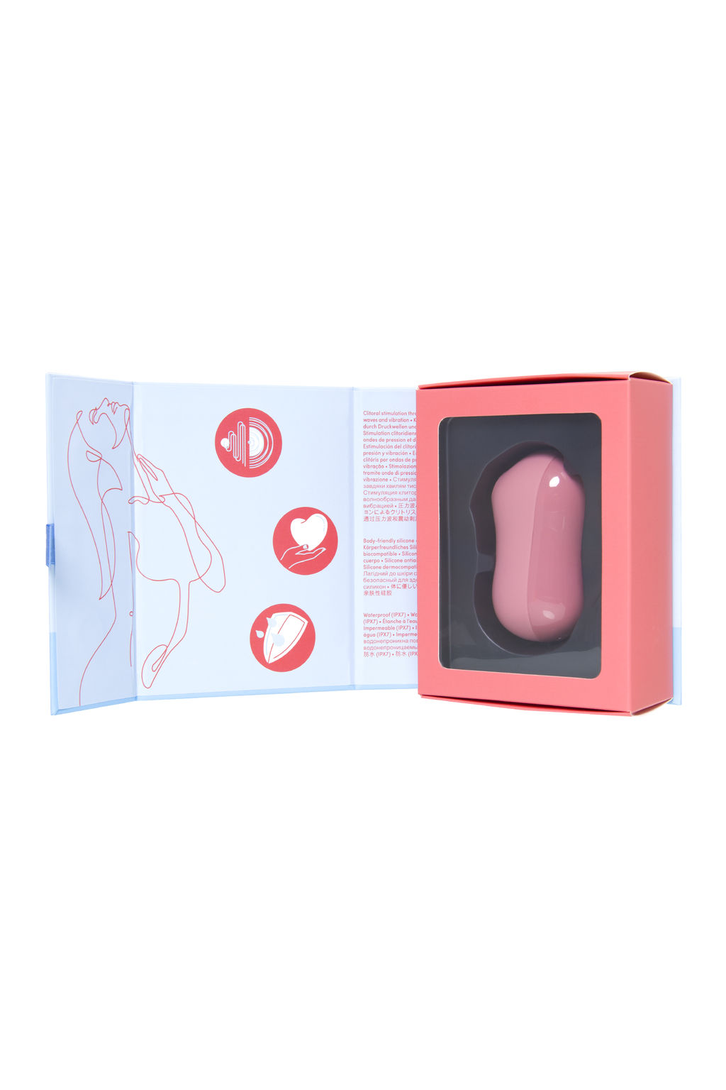 Вакуум-волновой бесконтактный стимулятор клитора Satisfyer Cotton Candy, силикон, розовый  фото 14