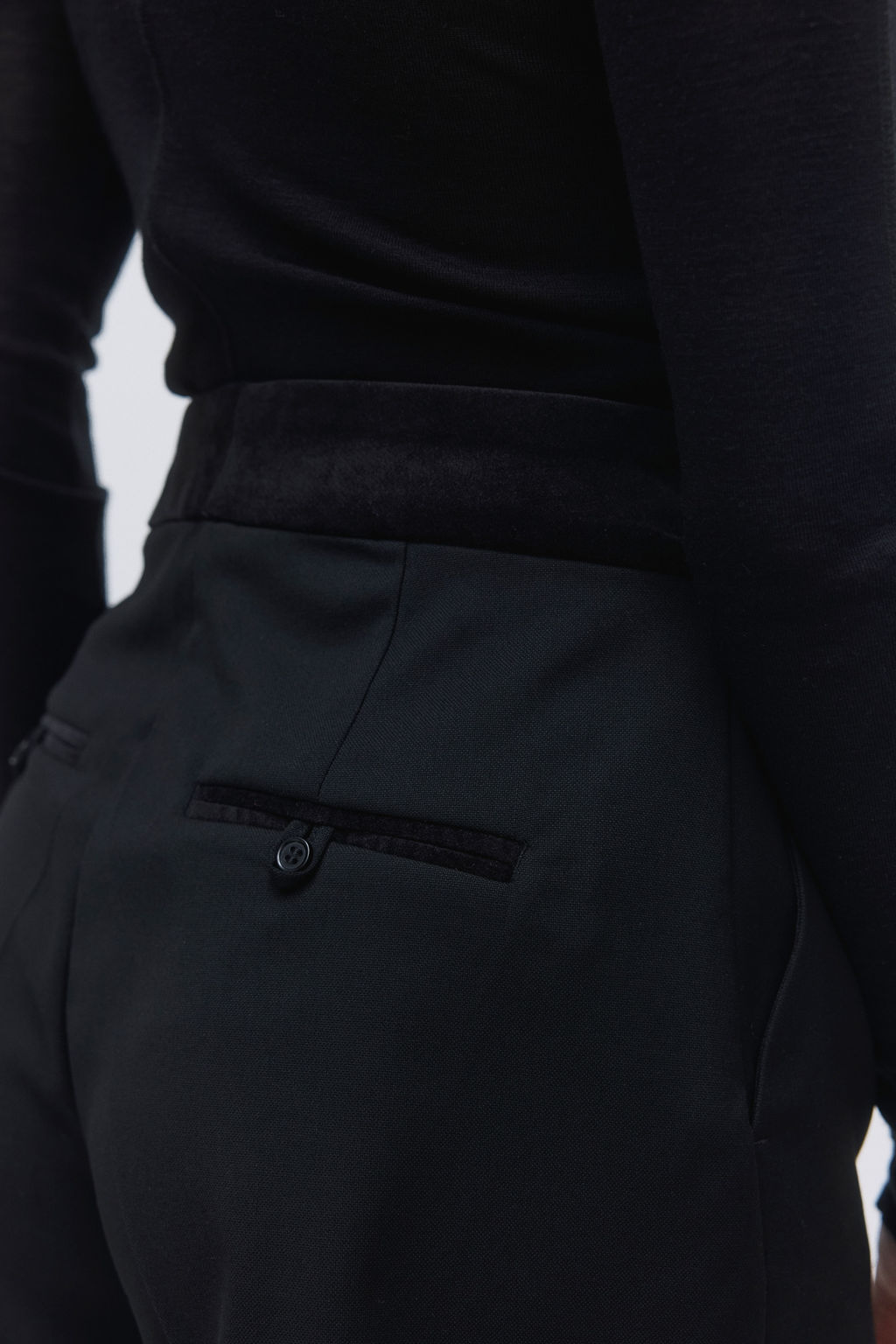 Pantal?n corto sastre de talle alto - H&m фото 4