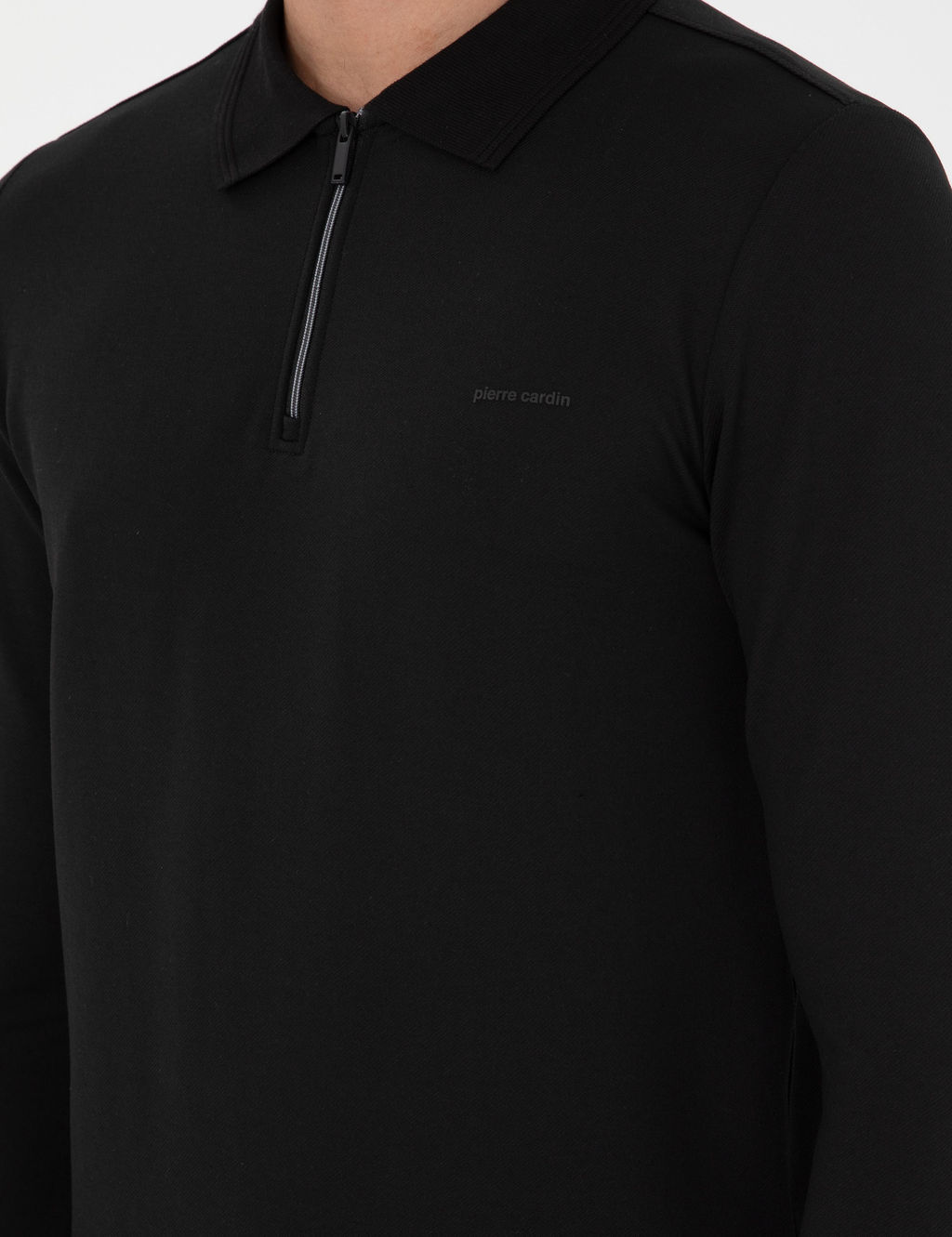 Siyah Regular Fit Sweatshirt - Pierre cardin фото 7