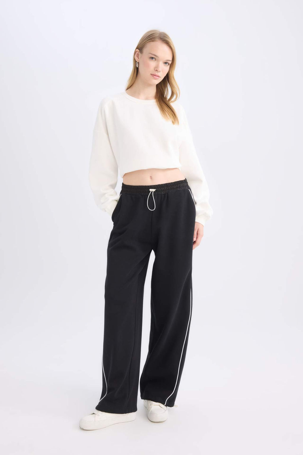 Coool Beli Lastikli Wide Leg Genis Bol Paca Esofman Alt? - Defacto фото 2