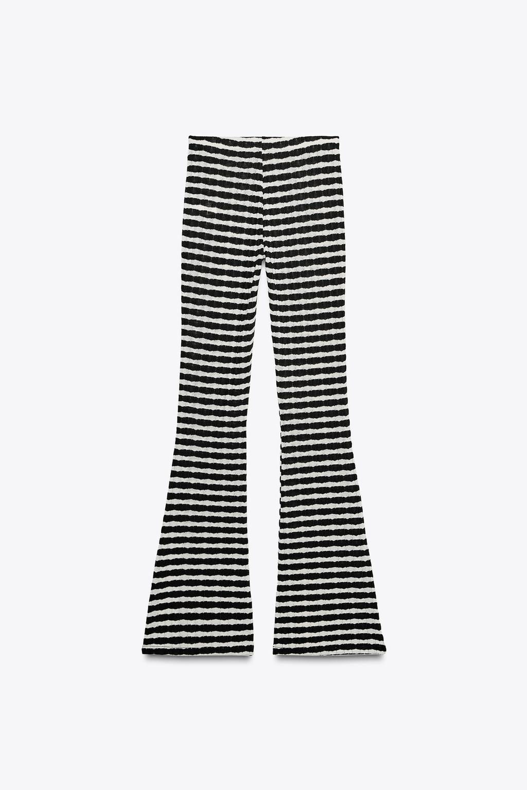 JACQUARD FLARE TROUSERS - Zara фото 14