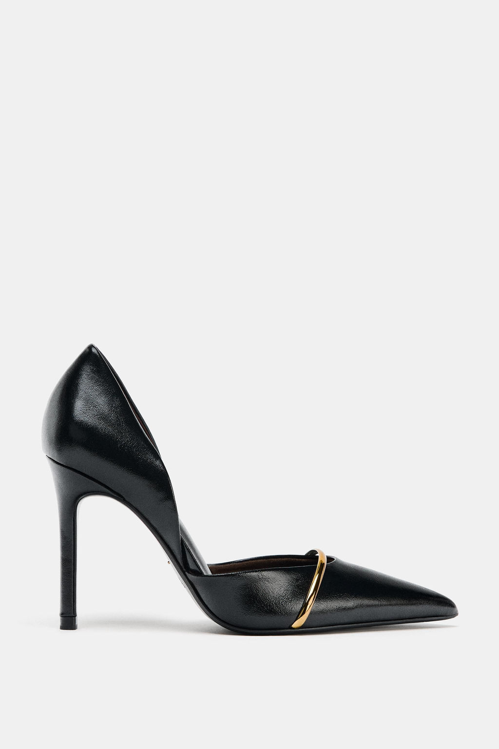 HIGH HEEL SHOES WITH METALLIC STRAP - Zara фото 3
