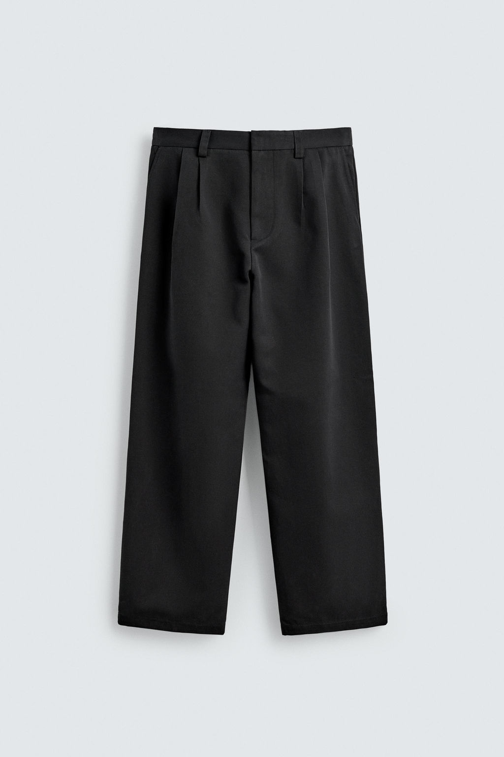 WIDE-LEG PLEATED TROUSERS - Zara фото 7
