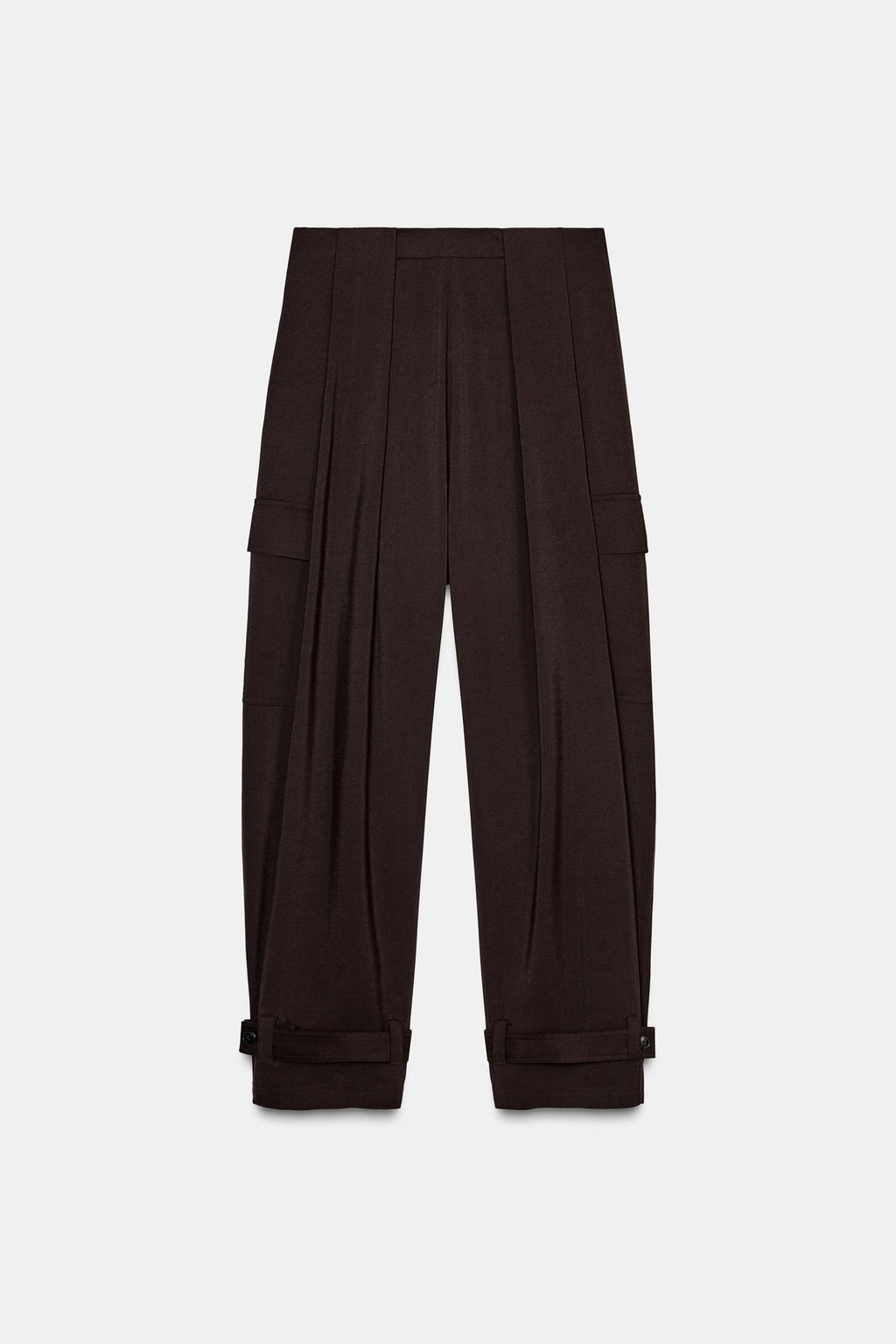 ZW COLLECTION CARGO TROUSERS WITH PLEATS - Zara фото 8