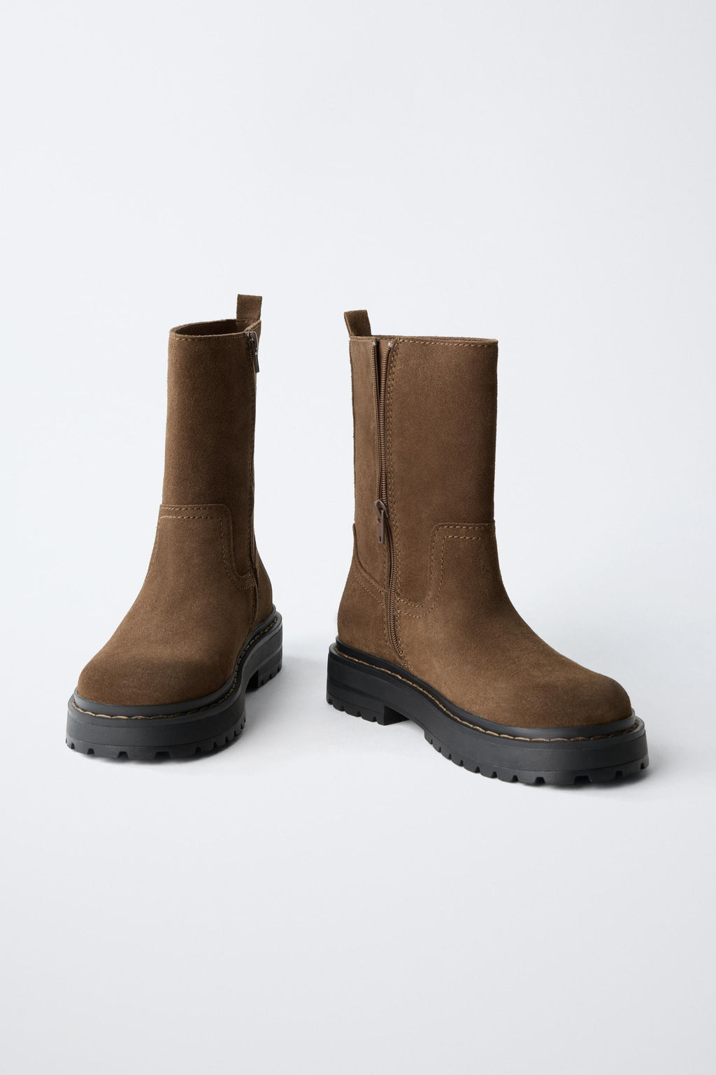 BOTA PIEL / Marr?n - Zara фото 5