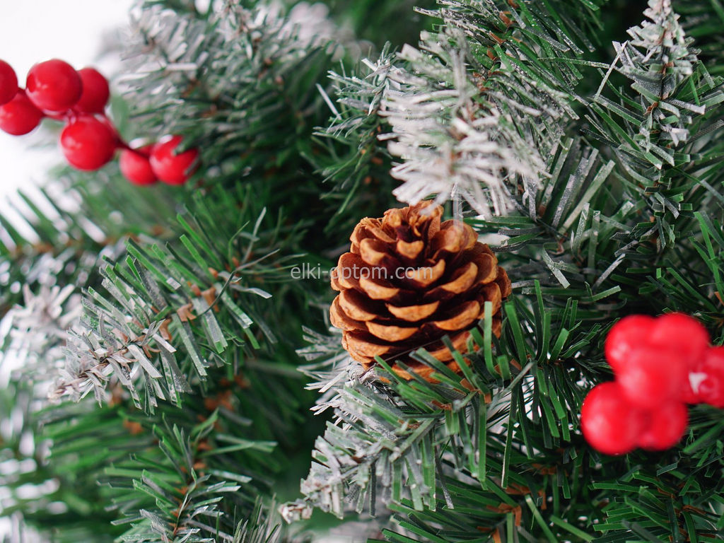 Елка Украинская белоснежная (шишки и красные ягоды) 180 см - Ип лебедев о.ю фото 2