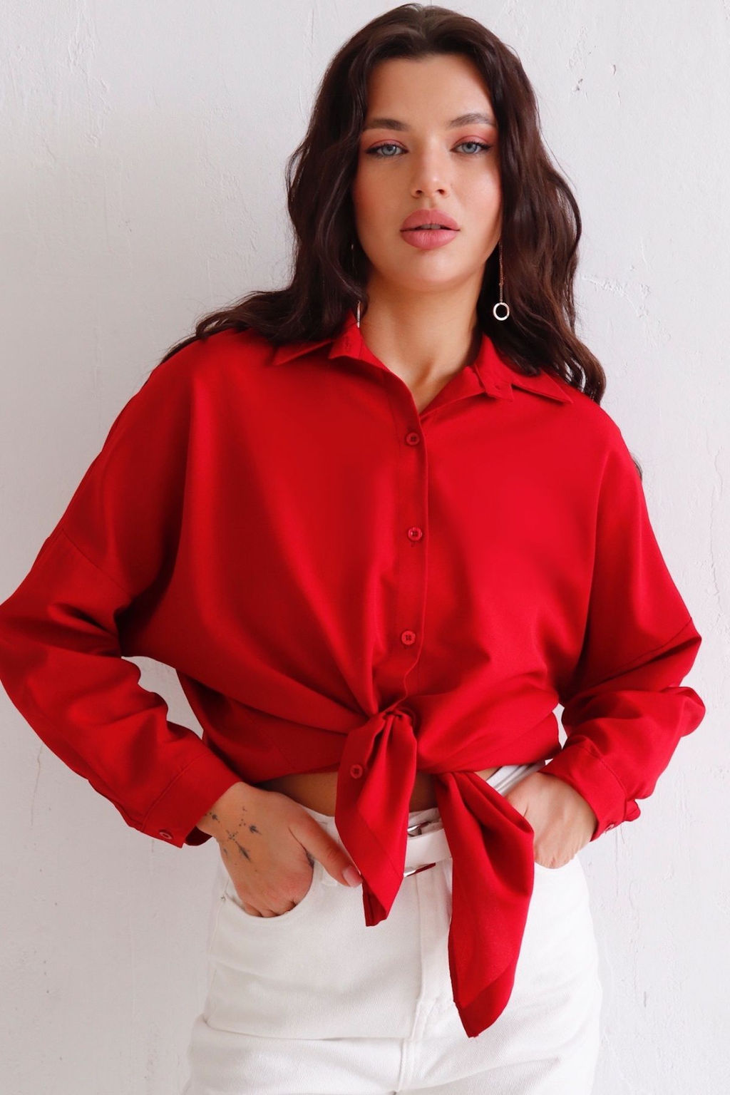 Рубашка удлинённая свободного силуэта - Martichelli фото 31