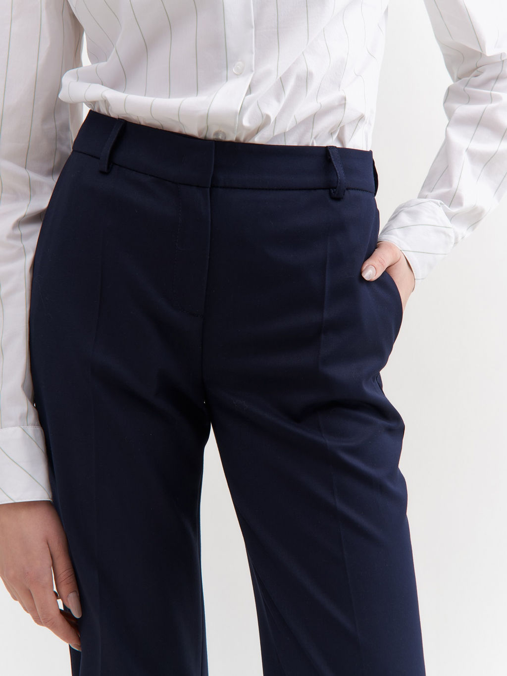 Синие базовые брюки