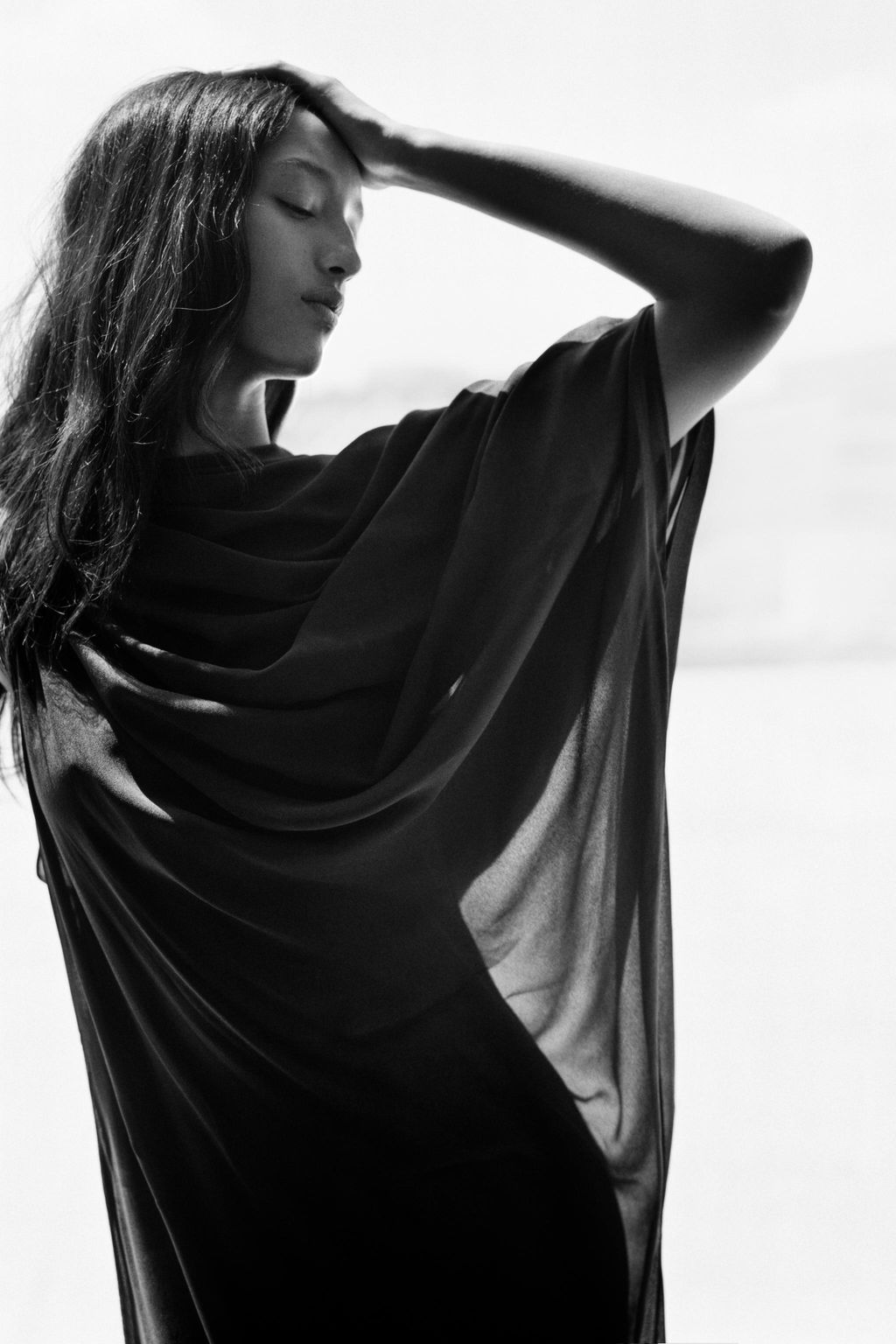 LIMITED EDITION MULTI-POSITION CAPE COMBINATION LONG DRESS - Zara фото 10
