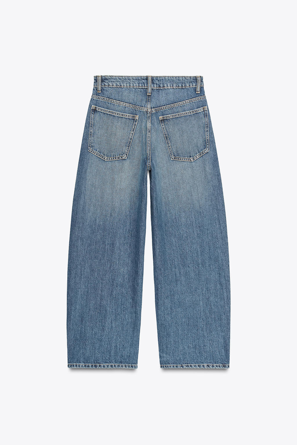 TRF BAGGY BALLOON MID-WAIST JEANS - Zara фото 7