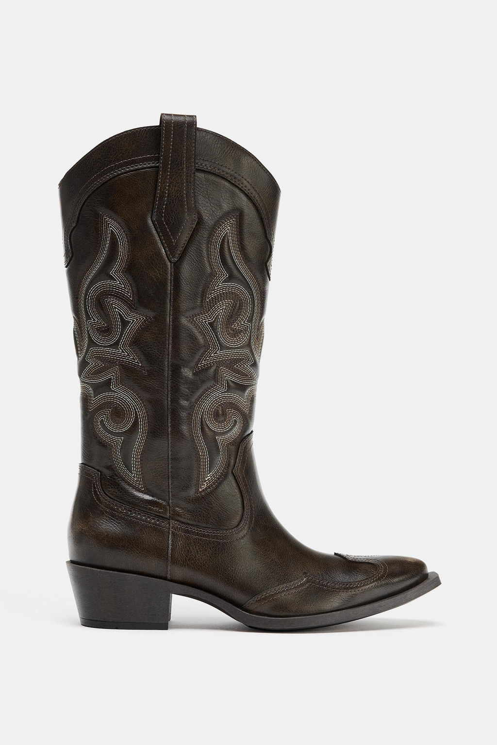 BOTA COWBOY / Marr?n - Zara фото 2