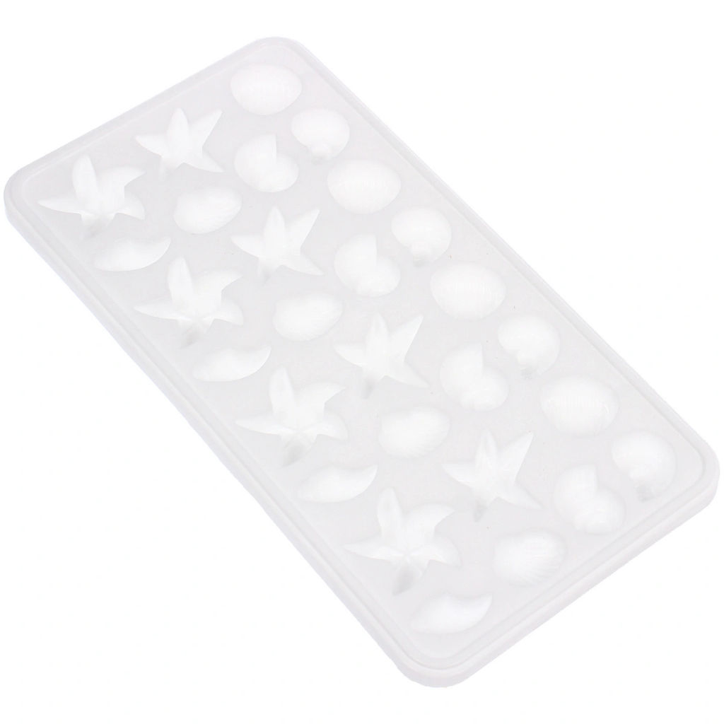 Цена за 2 шт. Форма для льда пластиковая "Морской мир" 15*28см, цвета микс