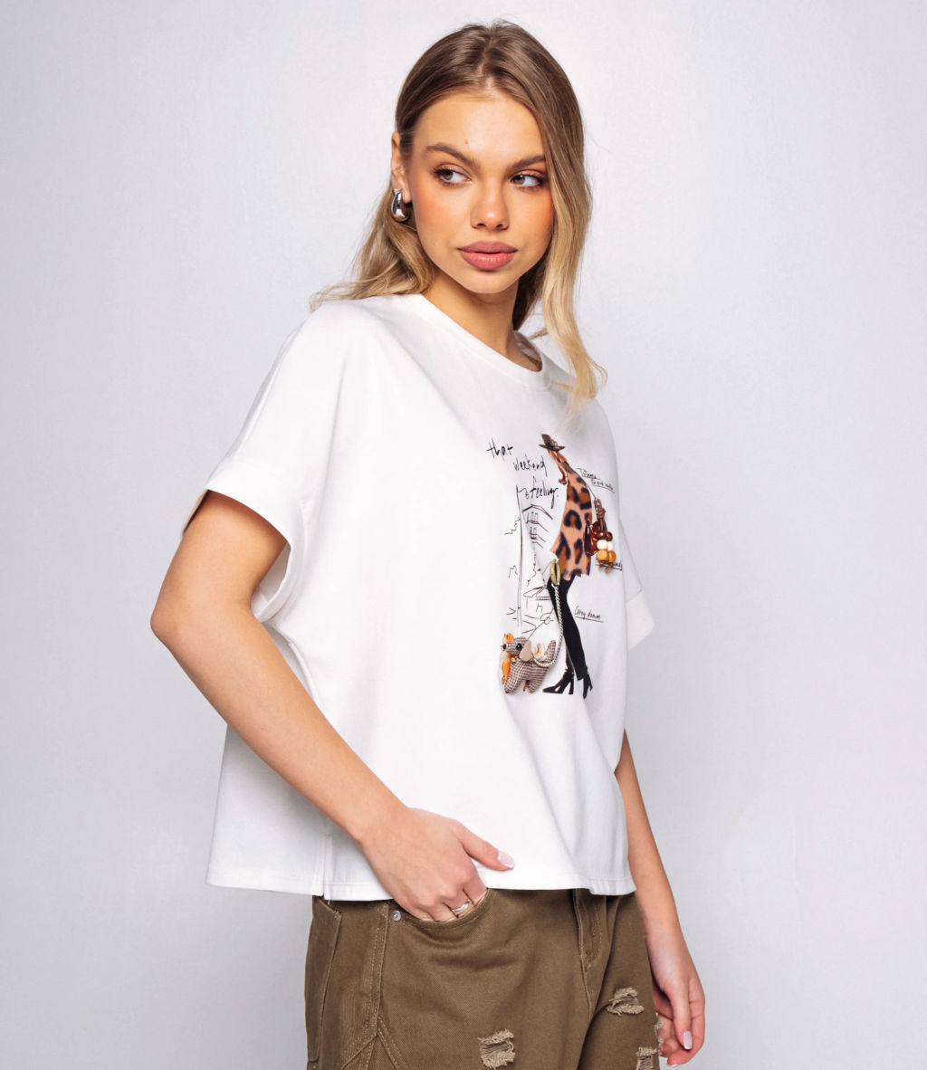 Футболка #КТ1907 (1), белый