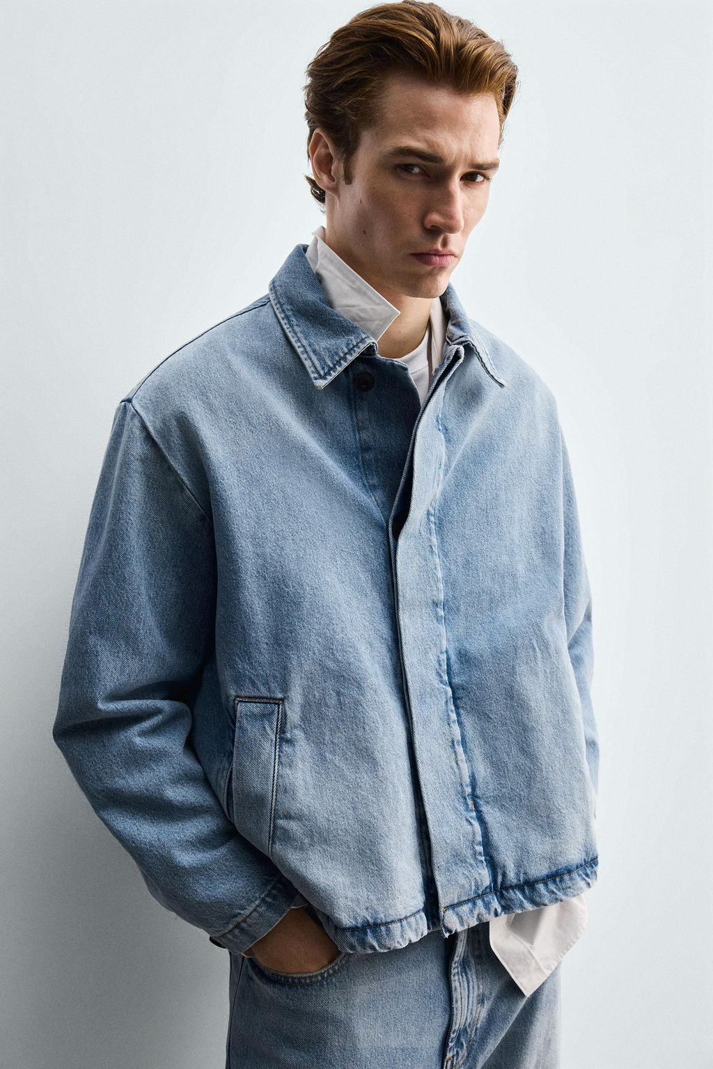 WASHED DENIM JACKET - Zara фото 5