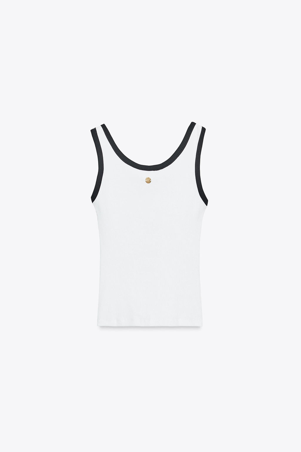 ZARA TOP WITH CONTRAST TRIMS AND BROOCH  фото 15