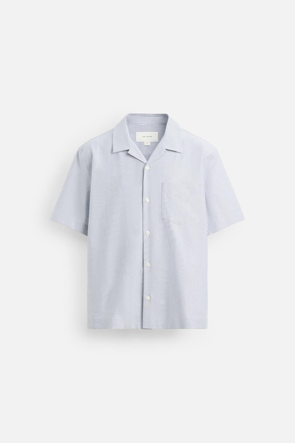 STRIPED OXFORD SHIRT - Zara фото 7