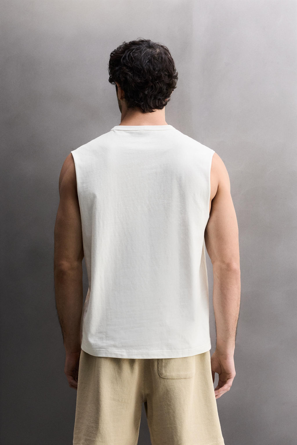CAMISETA TANK HEAVYWEIGHT / Blanco - Zara фото 3