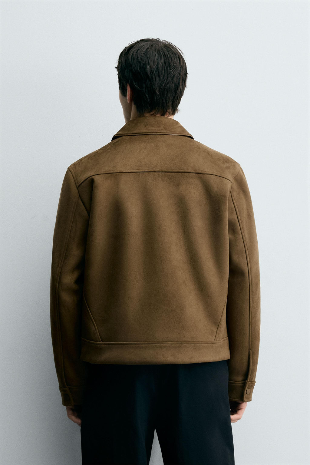 FAUX SUEDE REGULAR FIT JACKET - Zara фото 3