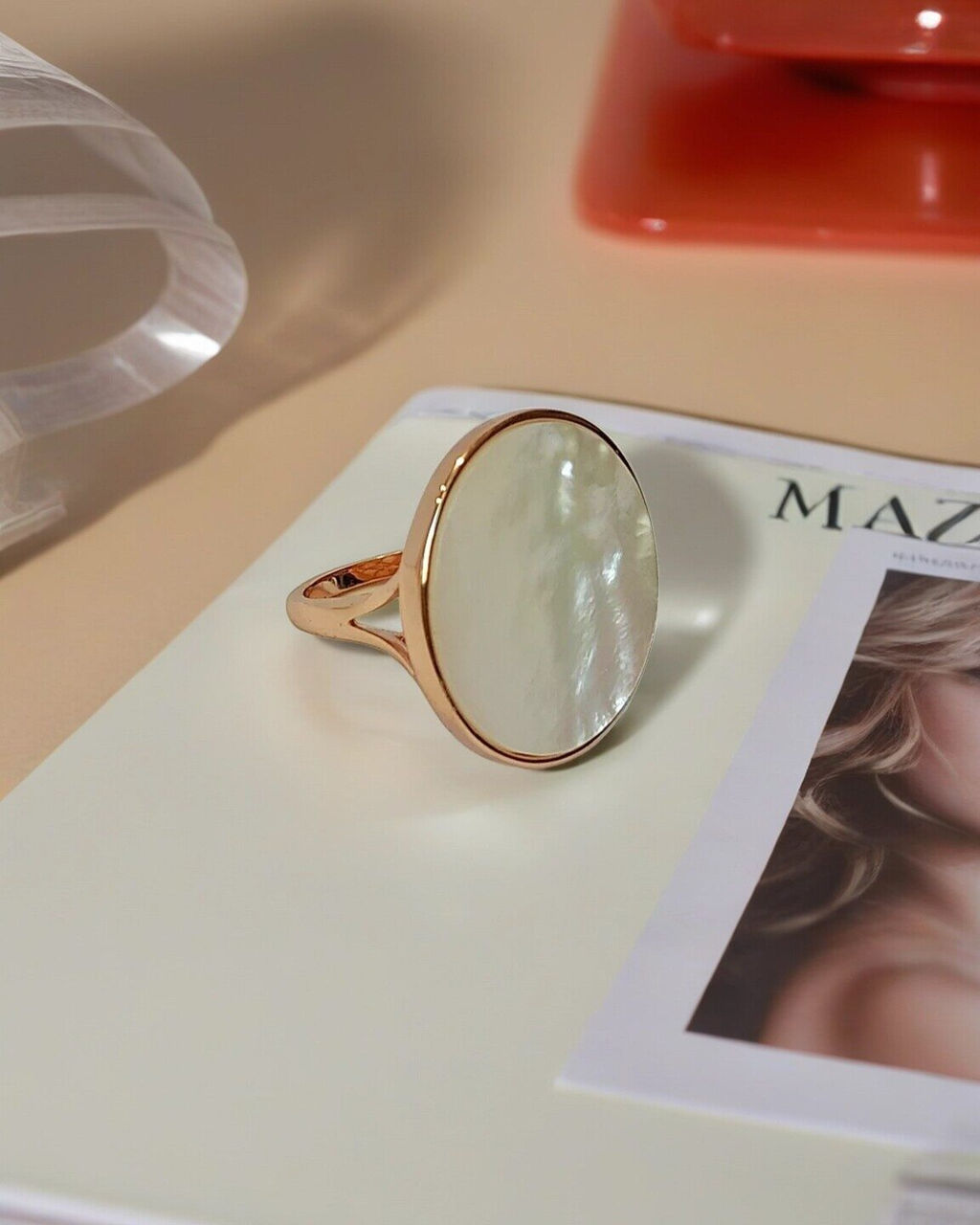 Кольцо с натуральным перламутром - Vel vett фото 8