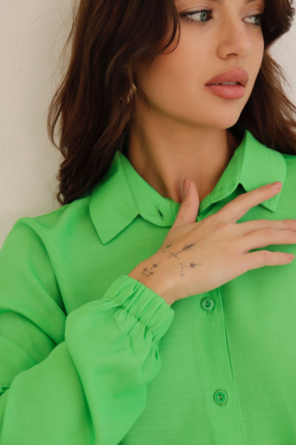 Рубашка базовая летучая мышь со спущенной линией плеча - Martichelli фото 8