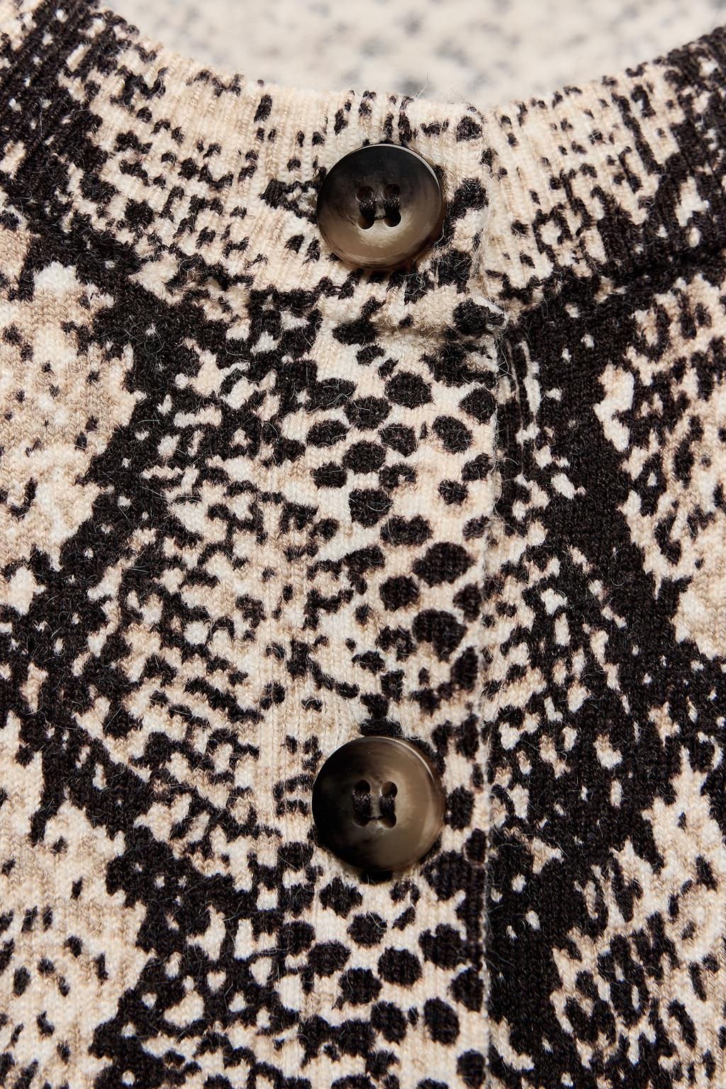 KNIT CARDIGAN WITH ANIMAL PRINT - Zara фото 7