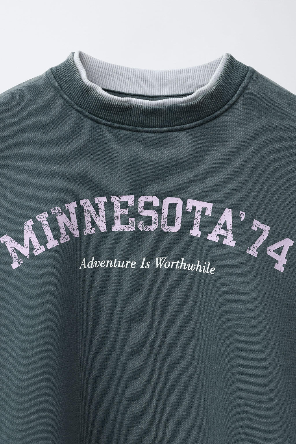 TEXT SWEATSHIRT AND RIBBED LEGGINGS SET - Zara фото 6