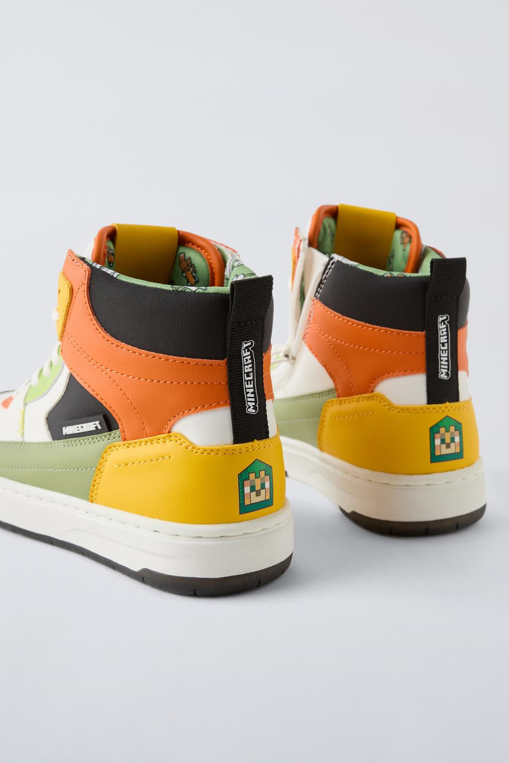 MINECRAFT  MOJANG AB.  HIGH-TOP SNEAKERS - Zara фото 7