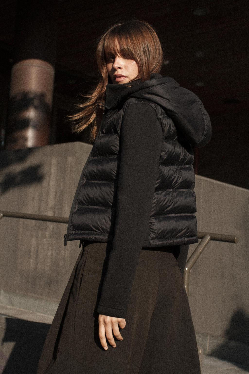 NEOPRENE-EFFECT PADDED JACKET - Zara фото 11
