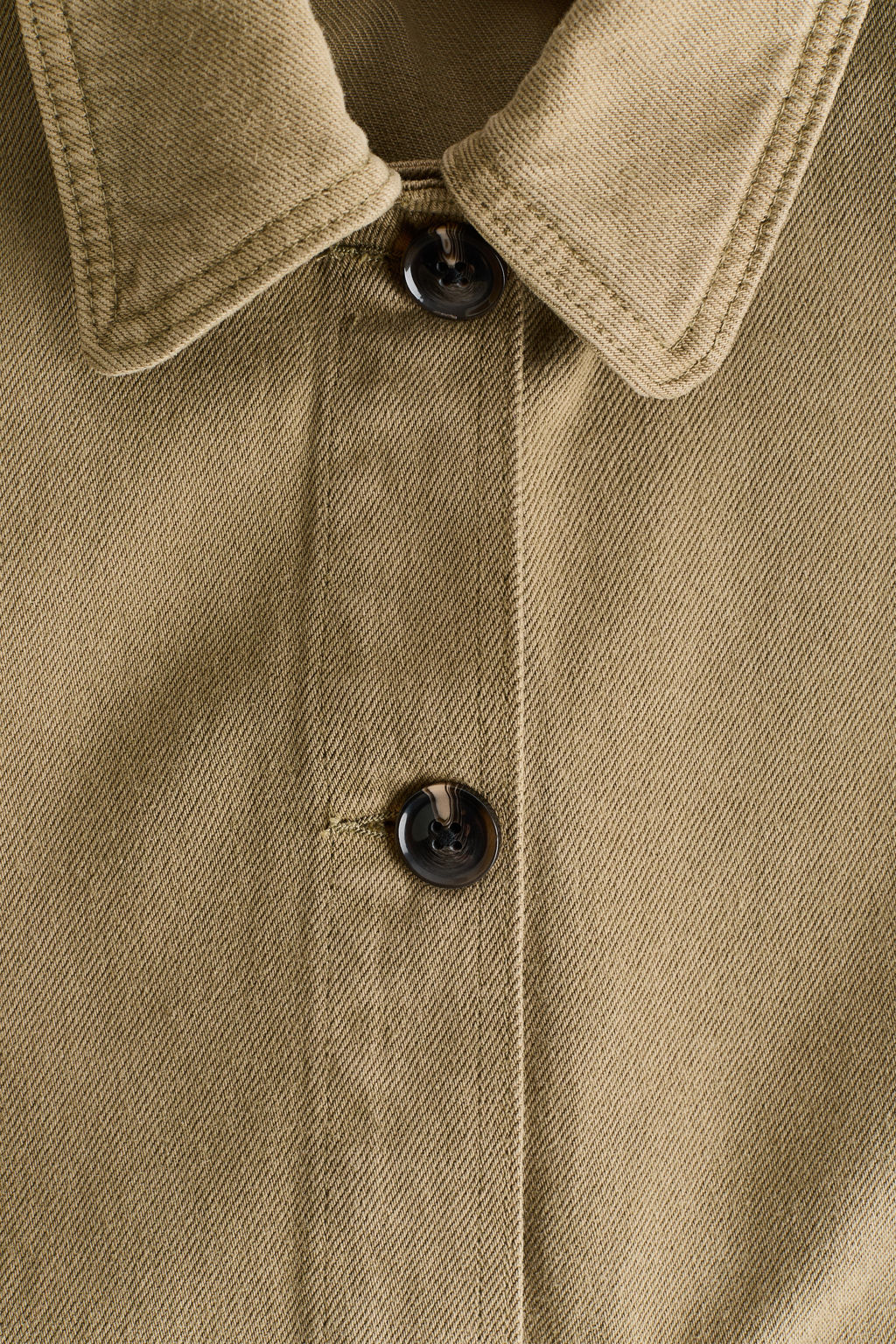 Chaqueta camisera en sarga de algod?n - H&m фото 5