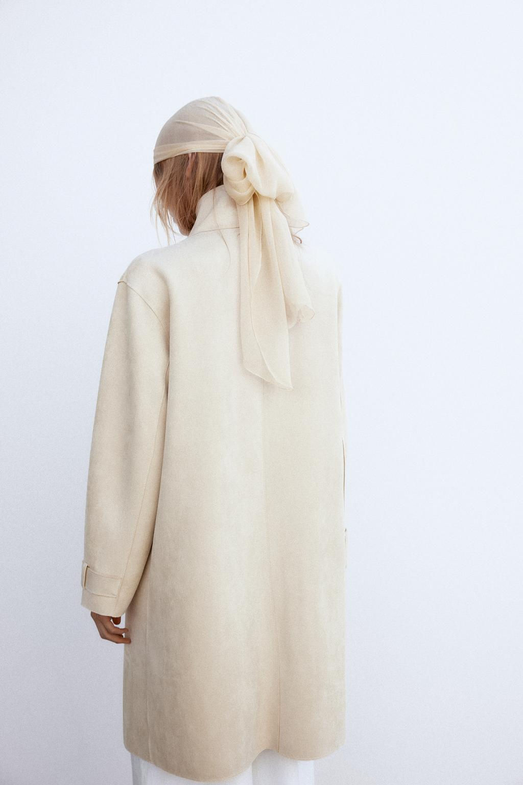 FAUX SUEDE COAT - Zara фото 4