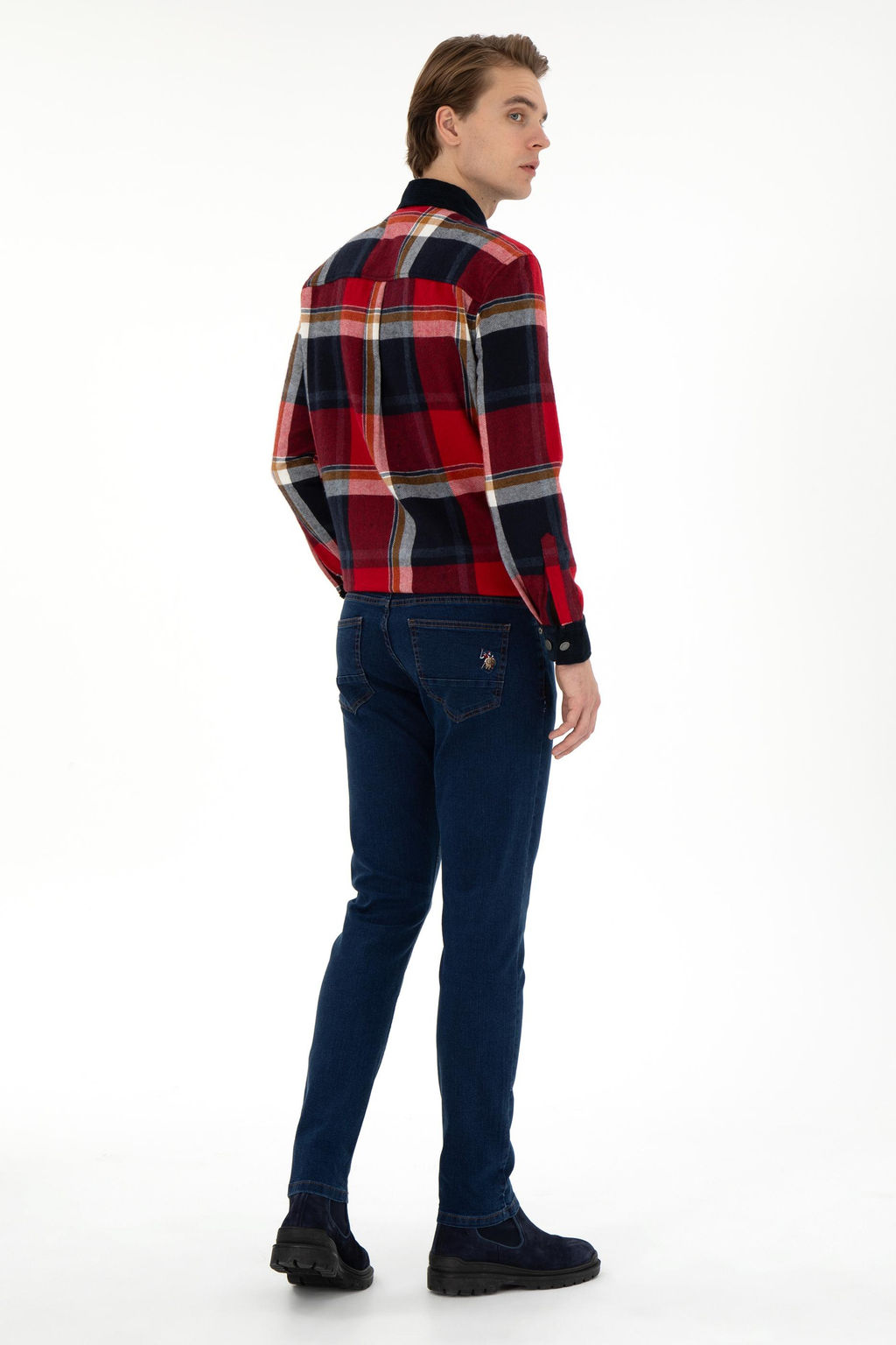 Мужские синие джинсовые брюки Неожиданная скидка в корзине - U.s. polo assn фото 4