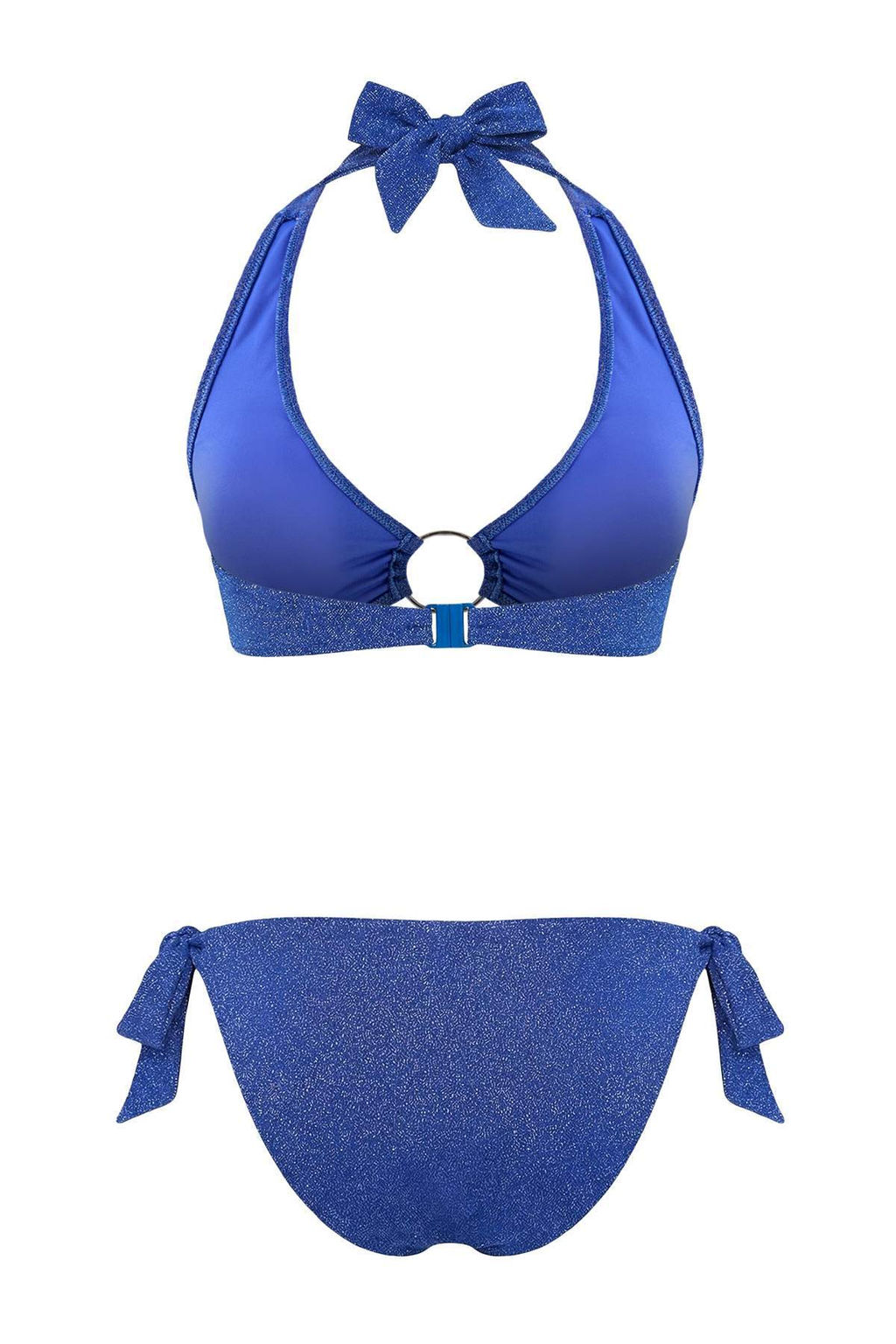 Mavi Simli Aksesuarl? Ucgen Kapl? Normal Bel Regular Bikini Tak?m? TBESS26BT00030