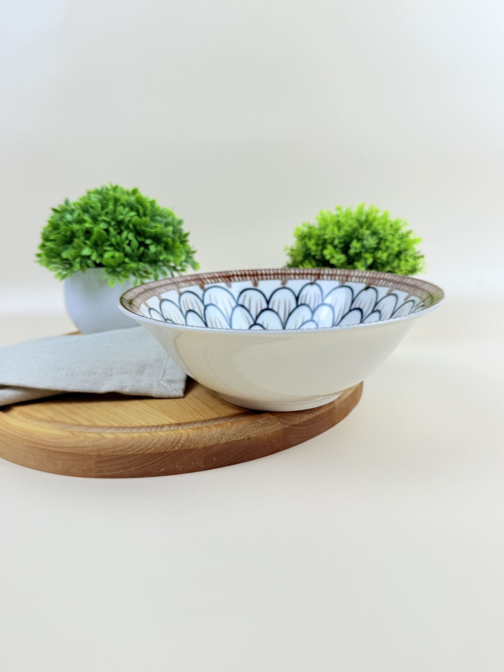 Цена за 2 шт. Салатник Lavenir "Нимфея" 610 мл, 17,5 см, 7" сгк7-5017 гладкий край фарфор 00104173