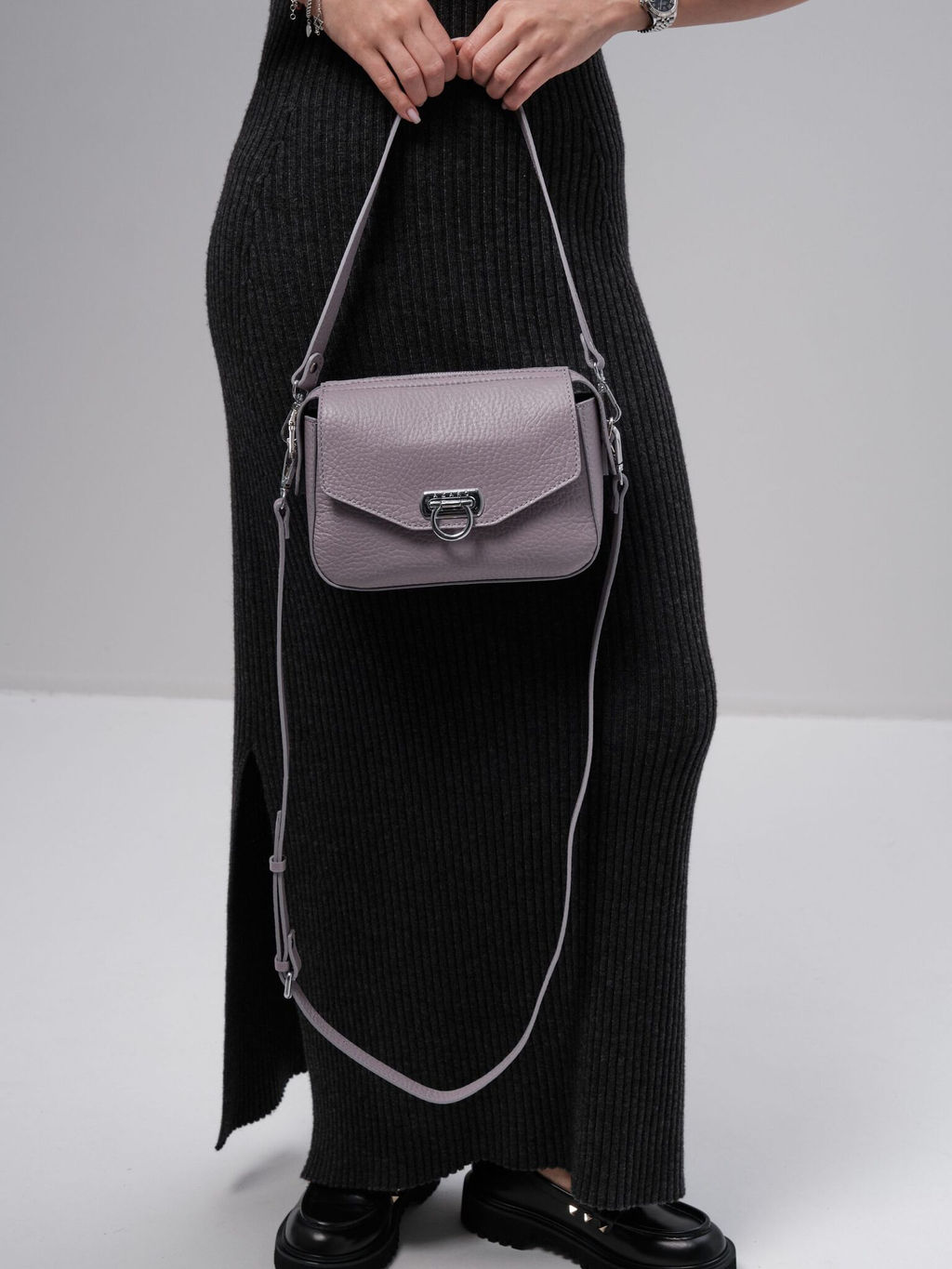 Сумка через плечо Azaro 3684 лиловая тень