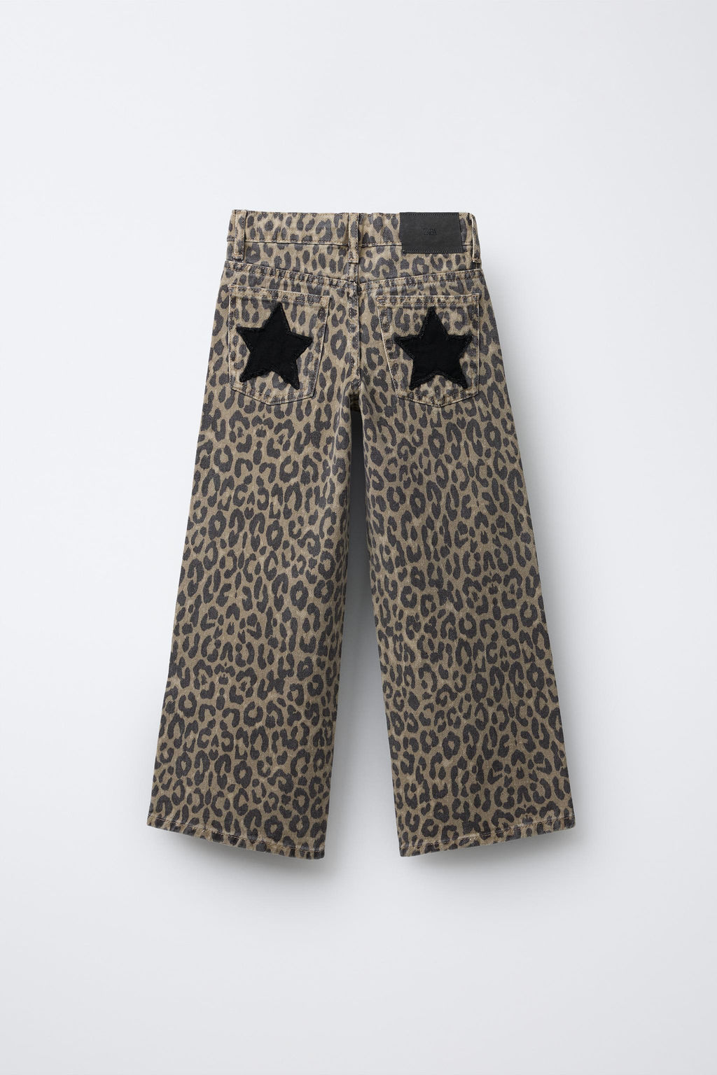 ANIMAL PRINT WIDE-LEG JEANS WITH STARS - Zara фото 2